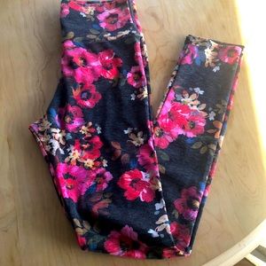 Floral leggings M